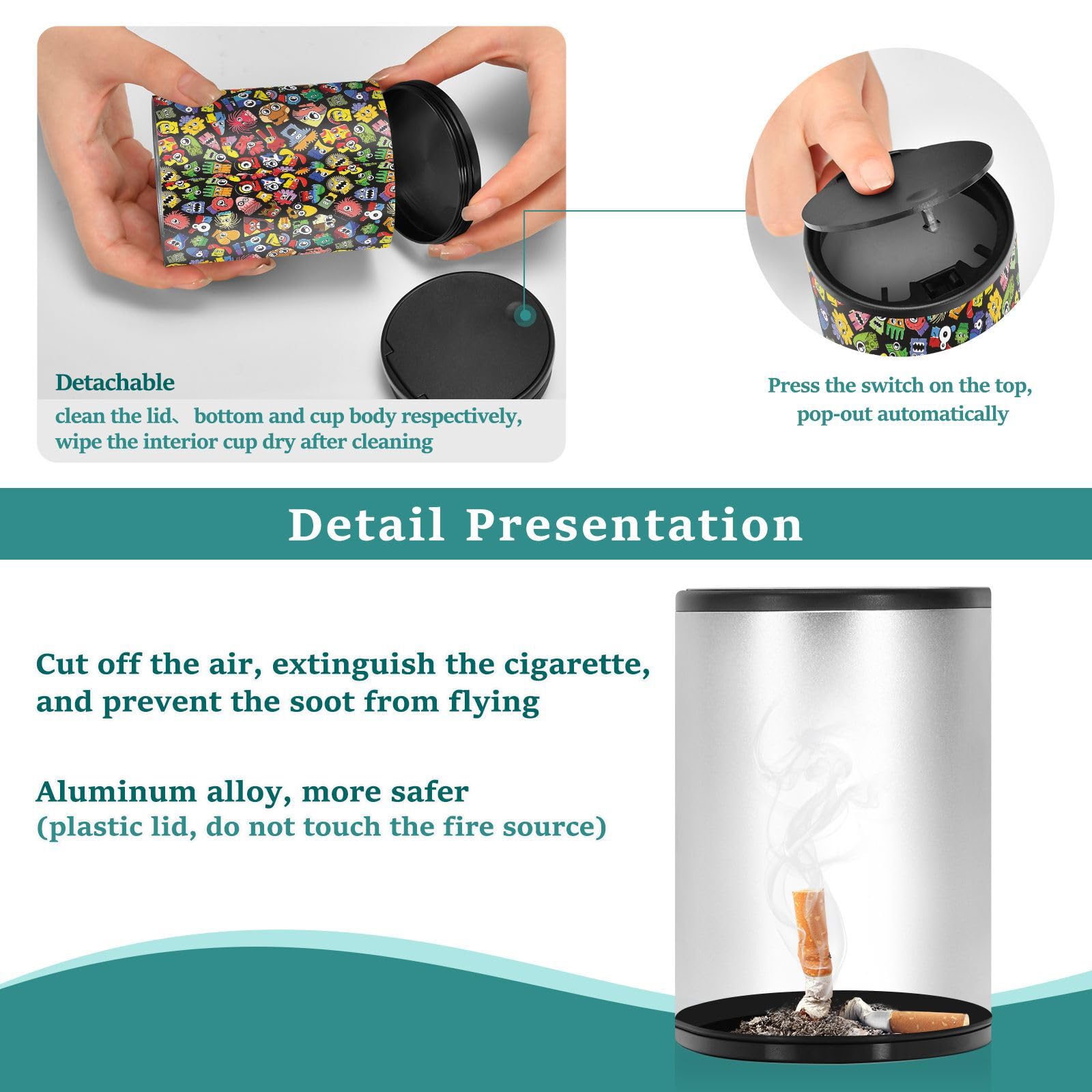 Smokin' Clean 灰皿 キャラクター付き Smokin´ Clean 灰皿 キャラクター付き 事務・店舗用品