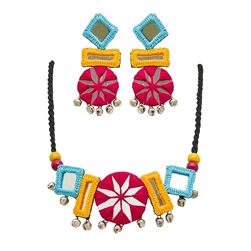 Multi Mirror Boho Choker for Girls and Women