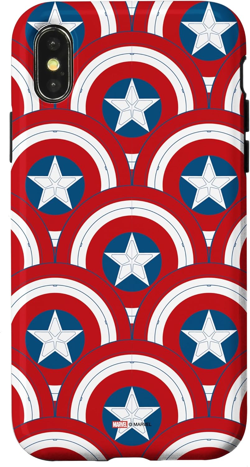 iPhone 14 Pro Max Marvel Captain America 4: Brave New World Shield Pattern Case