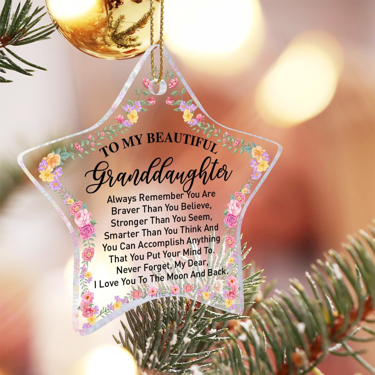 Granddaughter Christmas Ornament - Gift for Birthday, Graduation - Image 3