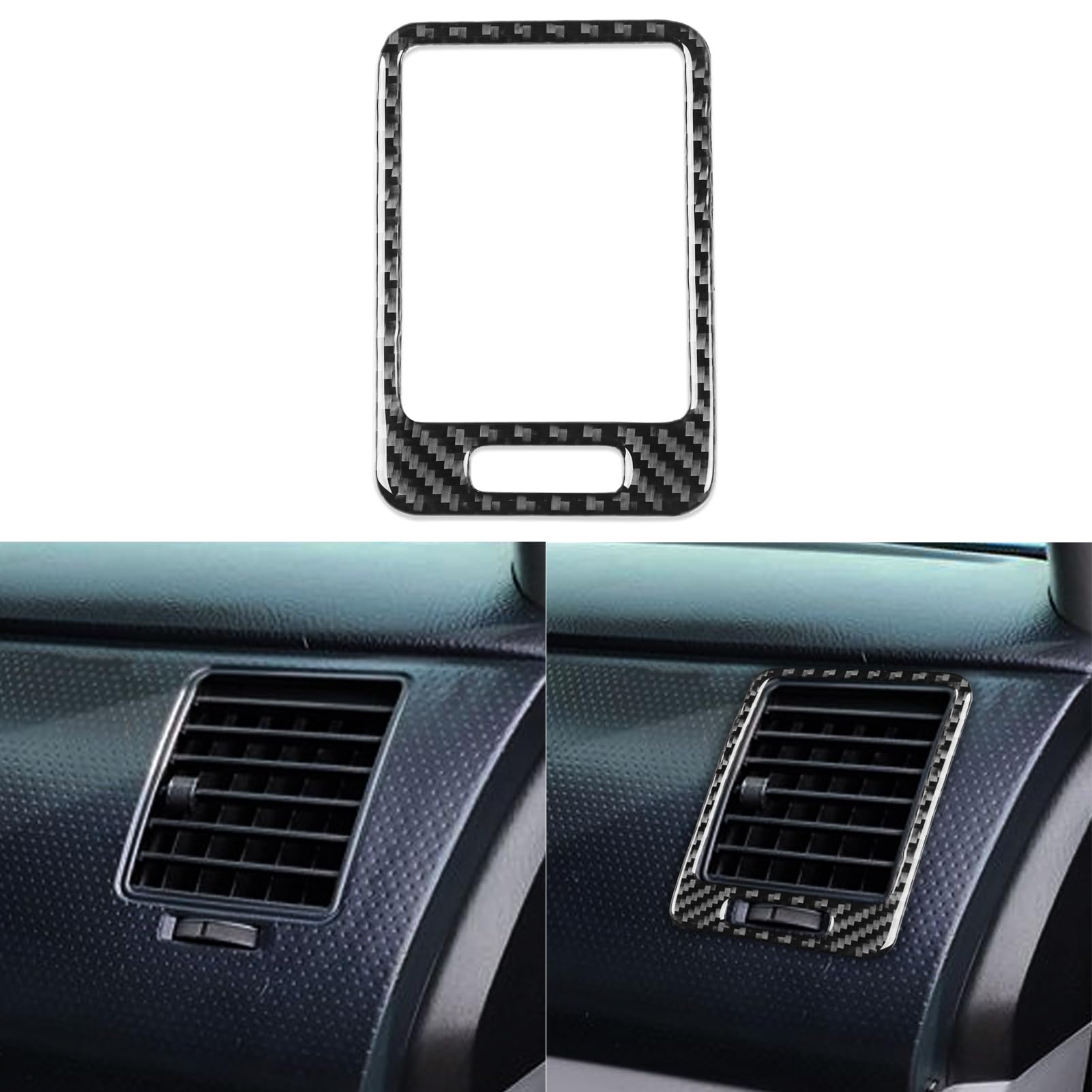 NVCNX Car Real Premium Carbon Fiber Cover Interior Trim Accessories Compatible with Toyota Tacoma 2012-2015 (Co-Pilot Side Air Vent)