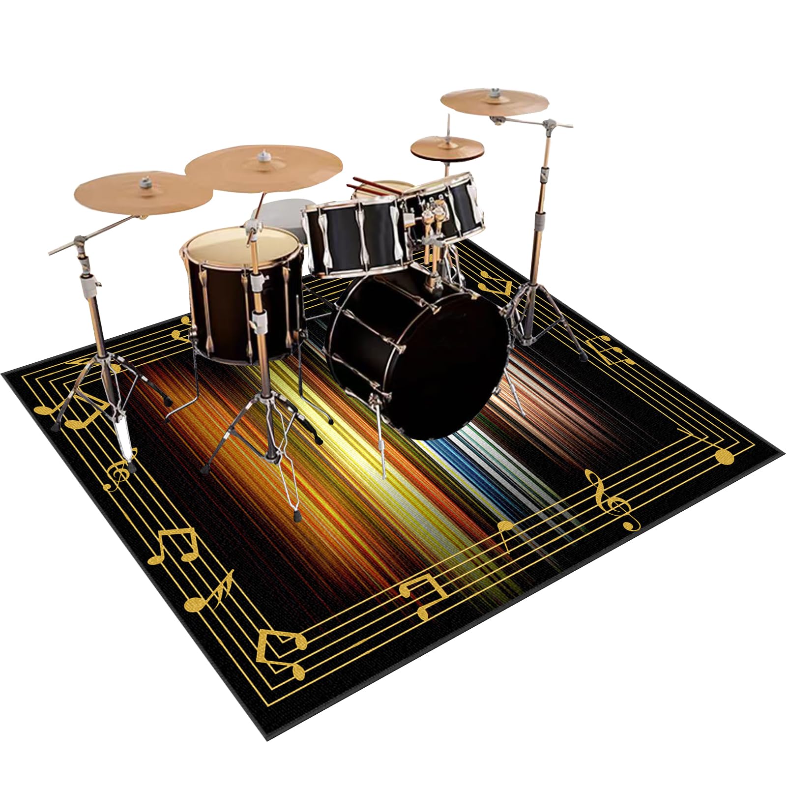 Bateria elektroniczna Dywan na perkusję i perkusję Maty akustyczne Pianino Baterie Akustyczne Maty Na Bęben Dźwiękoszczelny Antypoślizgowy Mata 200 x 160 cm