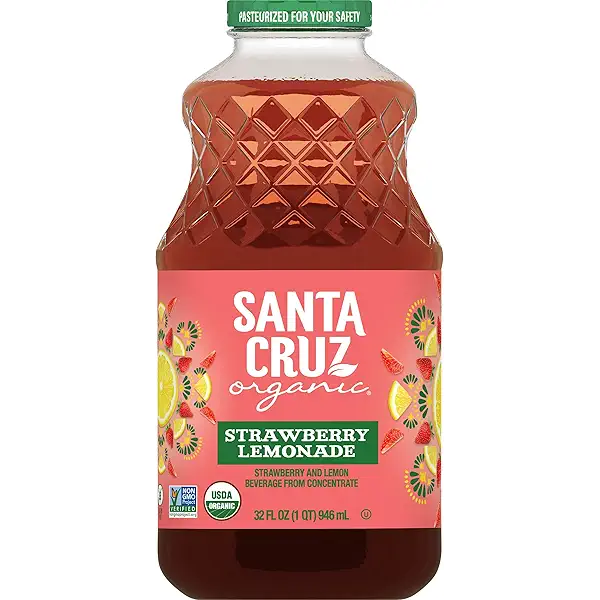 Santa Cruz Organic Strawberry Lemonade, 32 fl oz (Pack of 1) 4