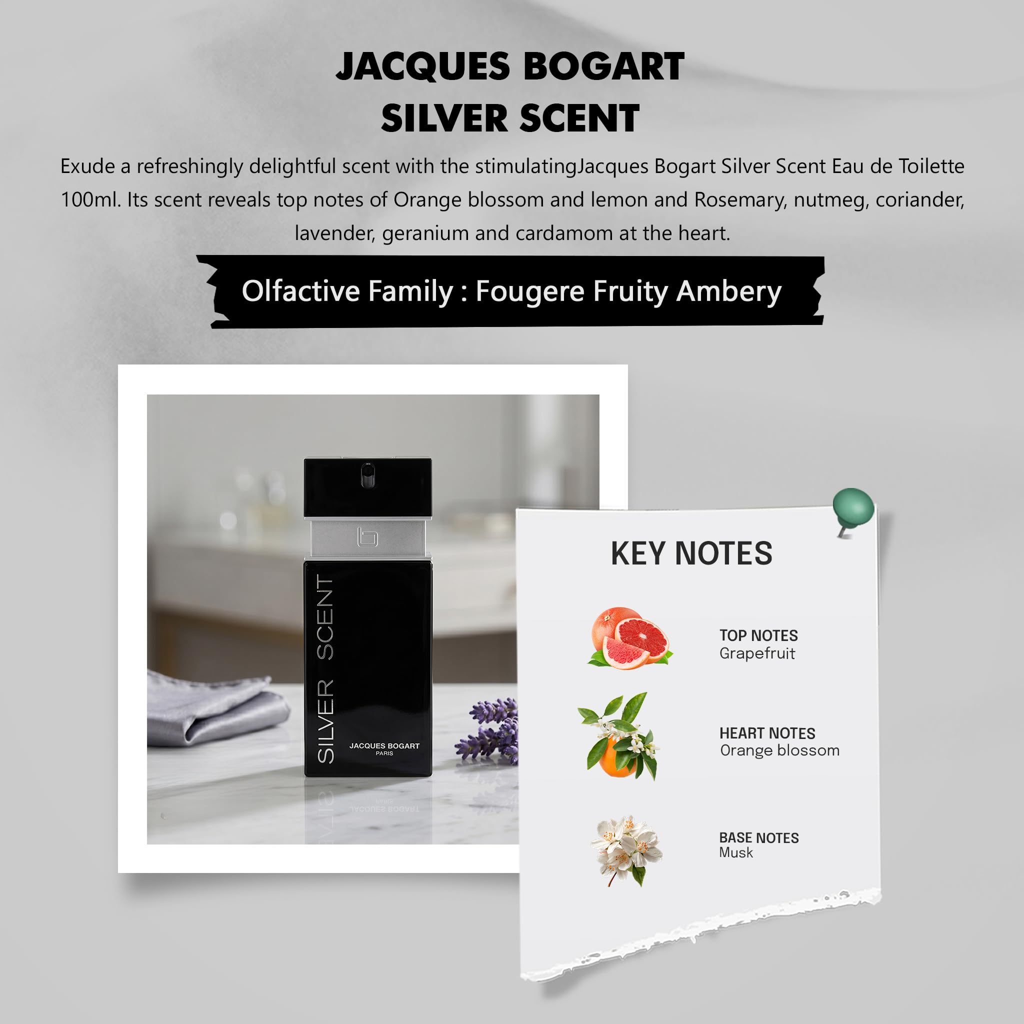 Jacques Bogart - Silver Scent - Woda toaletowa dla mężczyzn - Spray 200 ML