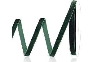 IDONGCAI Velvet Ribbon Spool Velvet Fabric Ribbon Trim: Emerald Elegance Unraveled