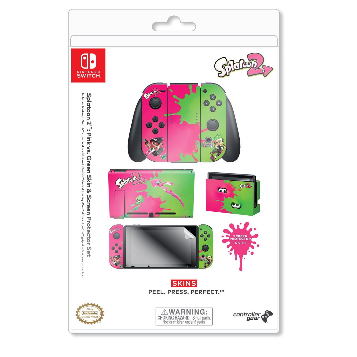 Controller Gear Nintendo Switch Skin And Screen Protector Set
