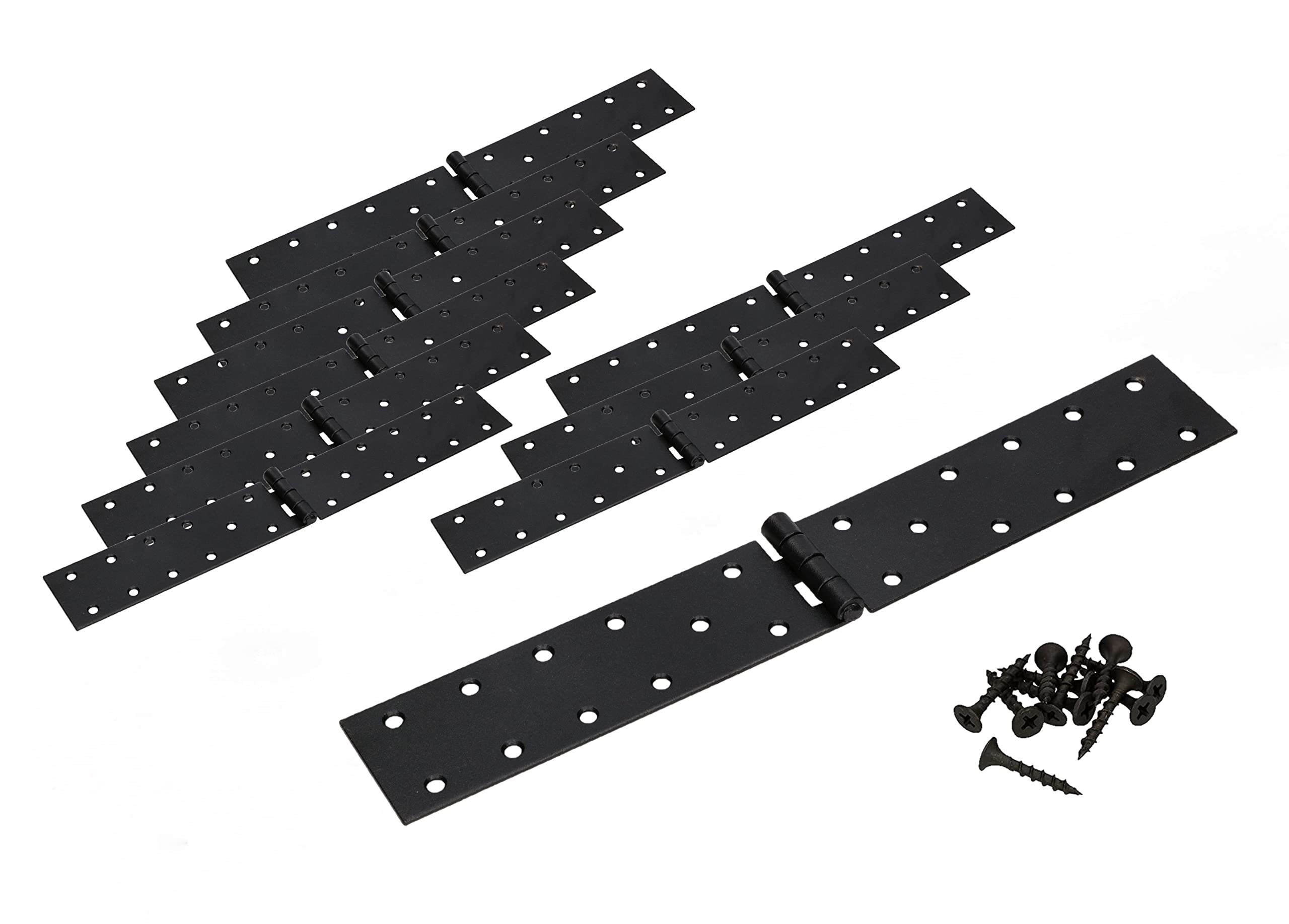 KOTARBAU® 10er Set Kistenband 300x45 mm Gerollt Schwarz Möbelscharnier Möbelband Robust
