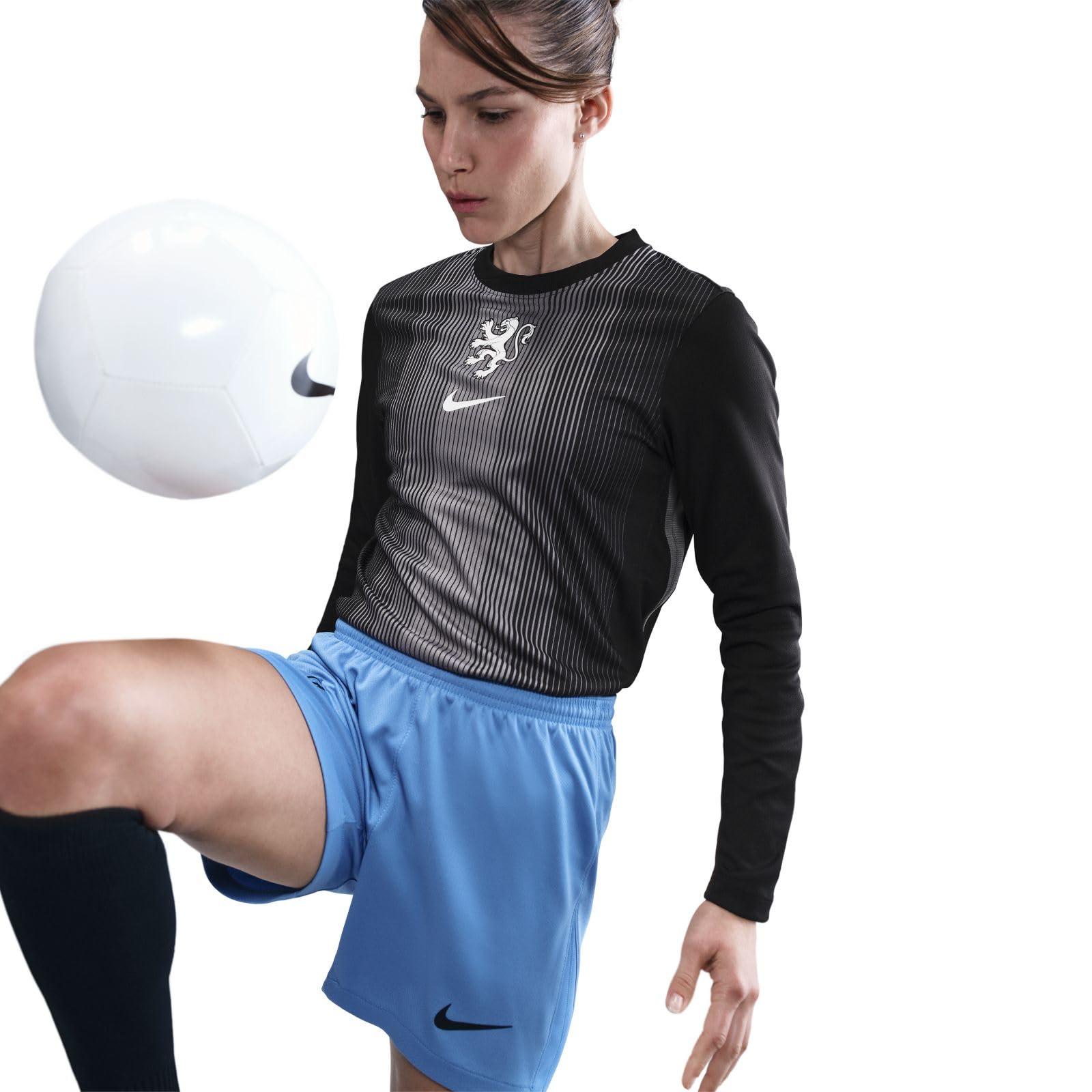 Nike Niederlande 2025/26 Stadium Goalkeeper Nike Replika-Longsleeve-fußballtrikot mit Dri-Fit-technologie für Damen Maglia da Calcio a Maniche Lunghe Replica Donna