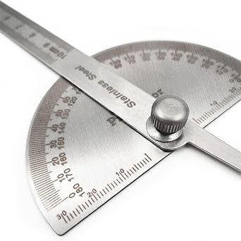 Stainless Steel Angle Protractor, 10 cm