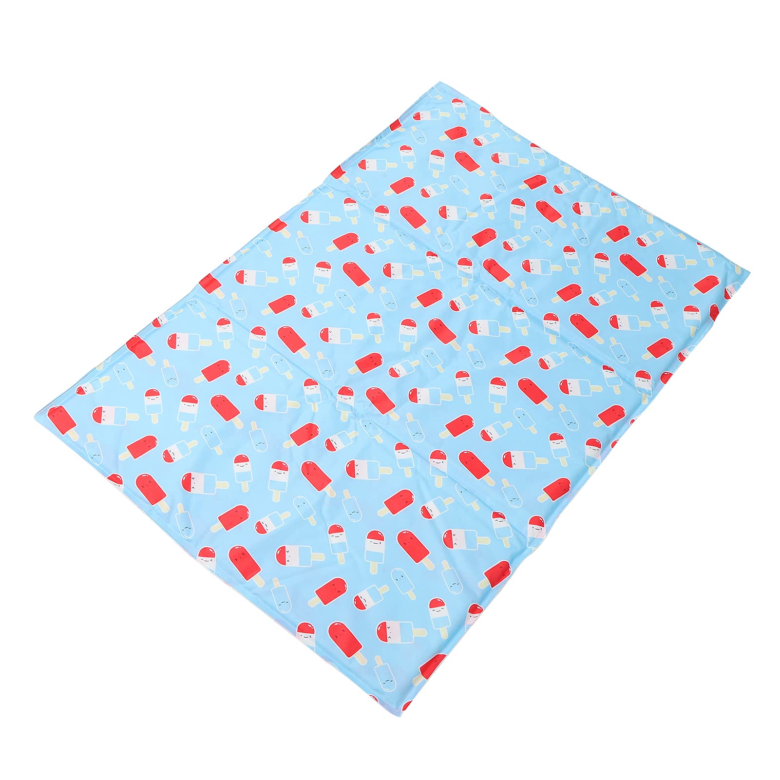 Estera de enfriamiento para mascotas Cama de enfriamiento de dibujos animados, almohadilla de gel para perros y gatos, manta fresca, almohadilla de enfriamiento de seda de hielo (XL: 71*111cm)