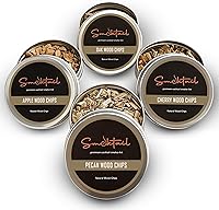 Smoktail Cocktail Smoker Wood Chips Variety 4-Pack - Apple, Oak, Cherry, Pecan Refills for Old Fashioned & All Smokers