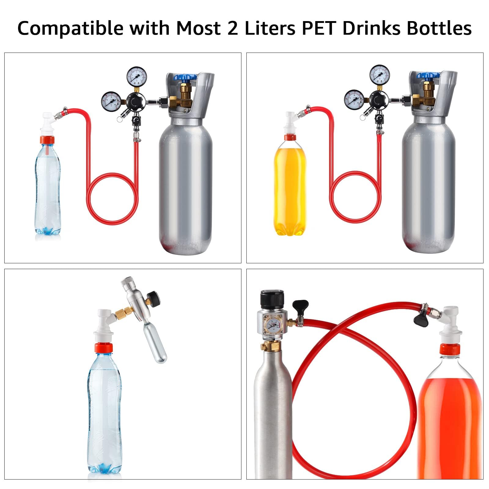 Amazon.co.jp: ソーダボトル用炭酸キャップ、5.5フィートボールロック