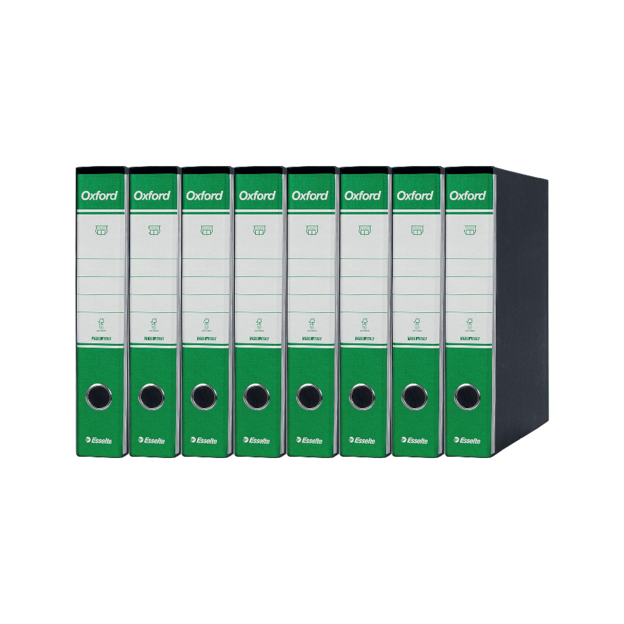 Registratore Esselte OXFORD GREEN - Formato Commerciale 23x30cm Dorso 5cm - Foto 5