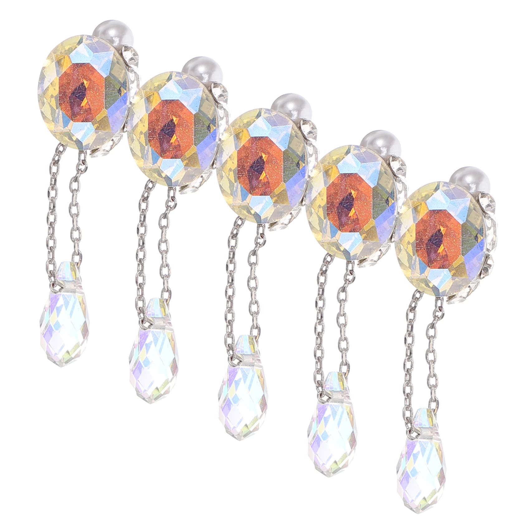 VALICLUD 4 Set Decorazione Con Ciondolo Gioielli Per Realizzare Gemme Da Salone Accessori Per Manicure E Unghie Ciondoli Cristalli Artistici Smalto Per Unghie Ciondoli 5 pezzi*4
