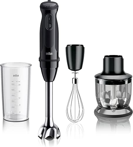 Braun MQ50202M MultiQuick Vario 5 Handheld Blender – 21-Speed Stick