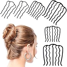 Zepitniy Peignes à Cheveux en Forme de U 6 Pièces Pince à Cheveux Peignes Latéraux Épingle à Cheveux en Forme de U Épingles à Cheveux en Métal Épingle à Cheveux Bricolage pour Femme Fille