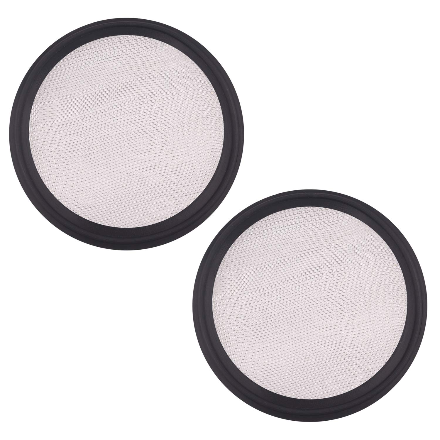 DERNORD 3" Sanitary Gasket FKM w/Stainless Screen - Tri Clamp Clover (Pack of 2) (40 Mesh)