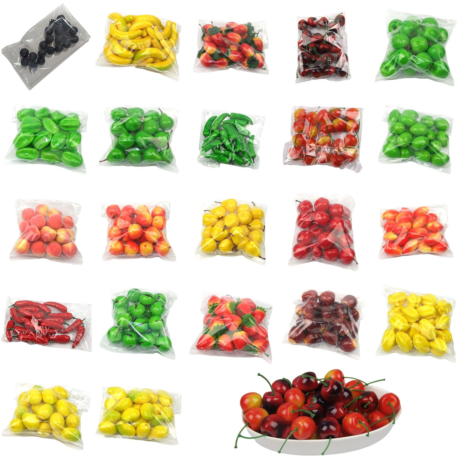 IWOMA 20pcs Artificial Lemon Orange Simulation Vegetable Foam Fruit for Wedding Christmas Decoration Food Photography Props