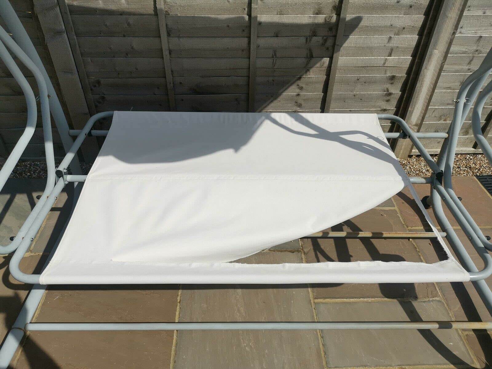 Copertura di ricambio per dondolo da giardino, dimensioni personalizzate, su misura, per dondolo da giardino (dimensioni personalizzate fino a 160 cm di larghezza, grigio)