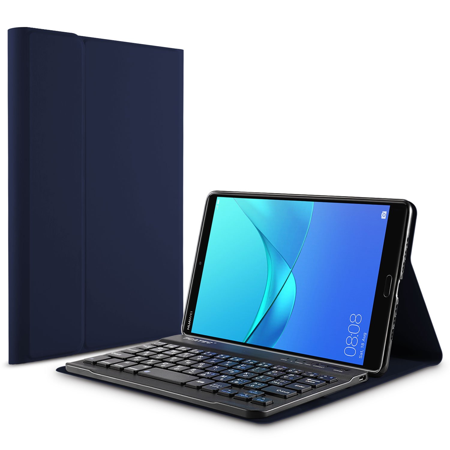 HUAWEIタブレット＋PCATEC Bluetoothキーボード＋ケース付き Amazon | 【PCATEC】 Huawei MediaPad M5 8.4 レザーTPUケース