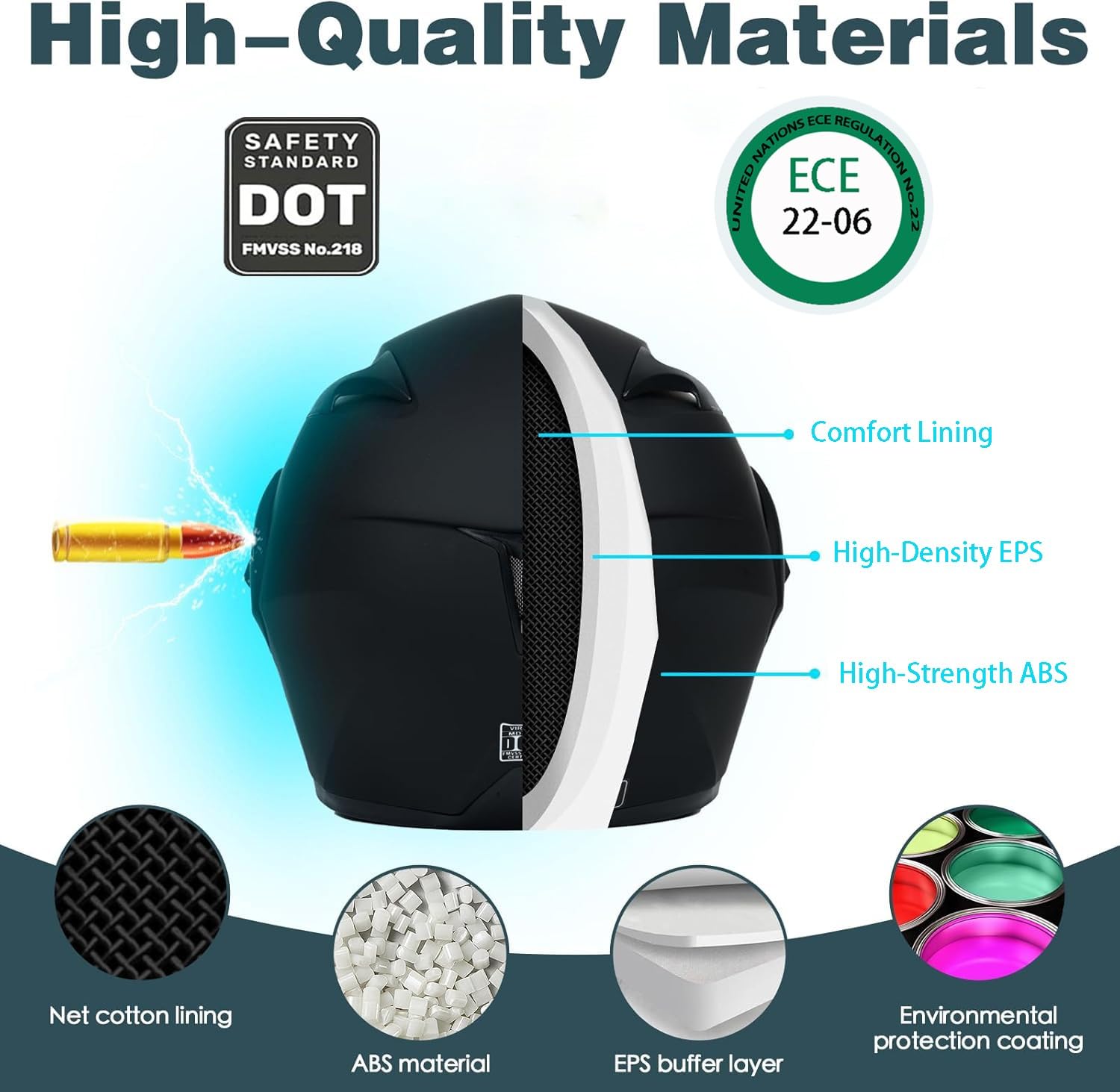 Casco Moto Modular con Bluetooth, Casco Abatible con Doble Visera, ECE Homologado Guantes Térmicos Touchscreen, 40 Piezas Cintas Reflectantes, para Mujer Hombre Adultos K,X-Large