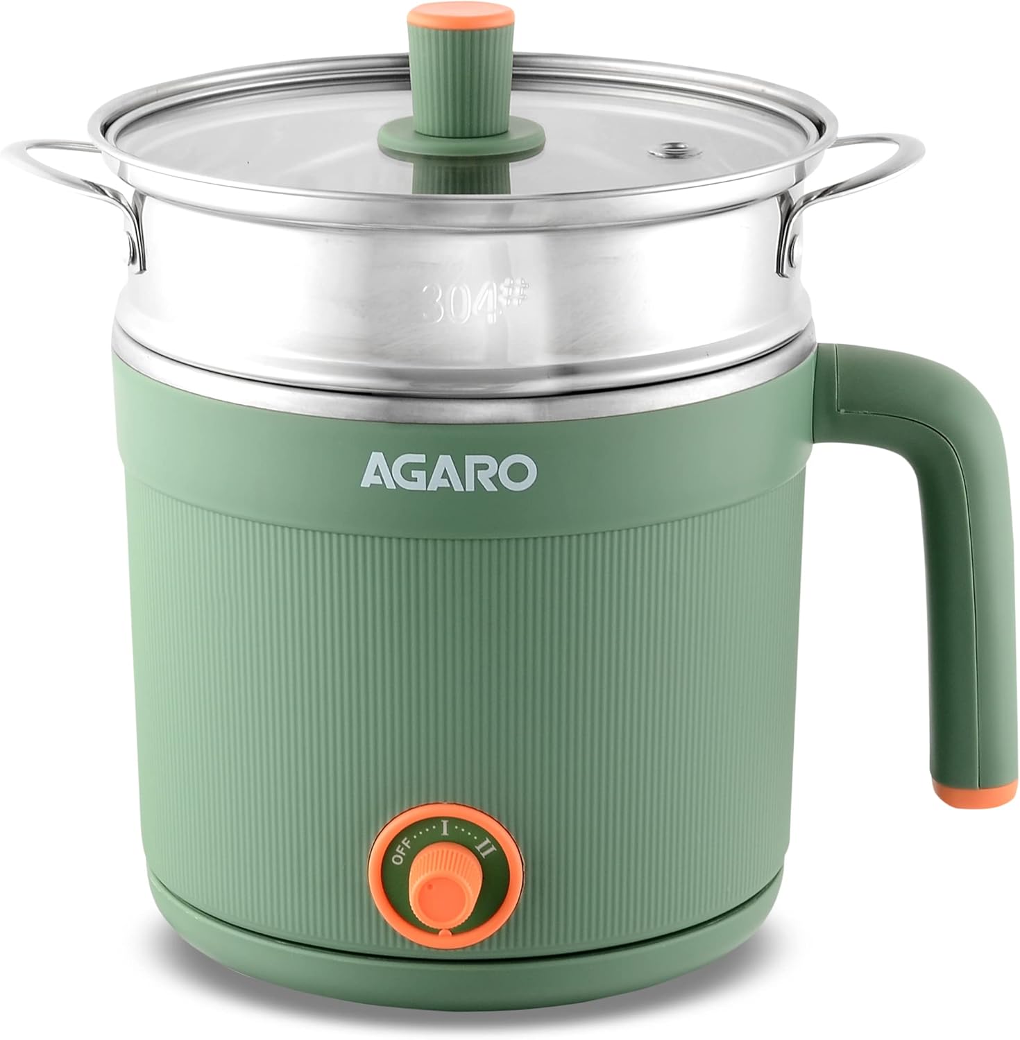AGARO Regency Multi Cook Kettle With Steamer, 1.2L Inner