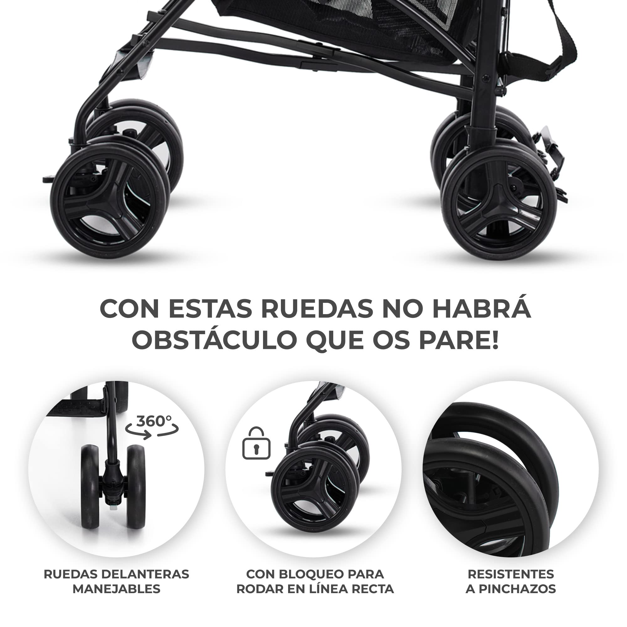 Kinderkraft TIK Silla de Paseo, Carrito para bebé, Posición reclinada y Tumbada, Carro Plegable, Ligero - 6,5kg, Material Impermeable, Verde