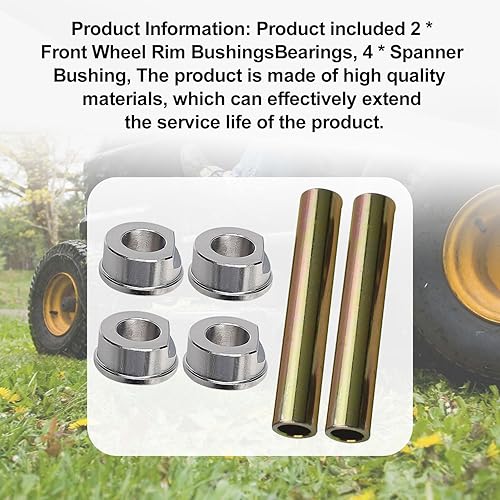 Miniatura 3 de 104-3667 y 114-1640 Kit de rodamiento y eje de buje de rueda delantera compatible con Toro TimeCutter Z380 Z420 Z480 Z530 Z4200 Z4202 Z4220 Z4235