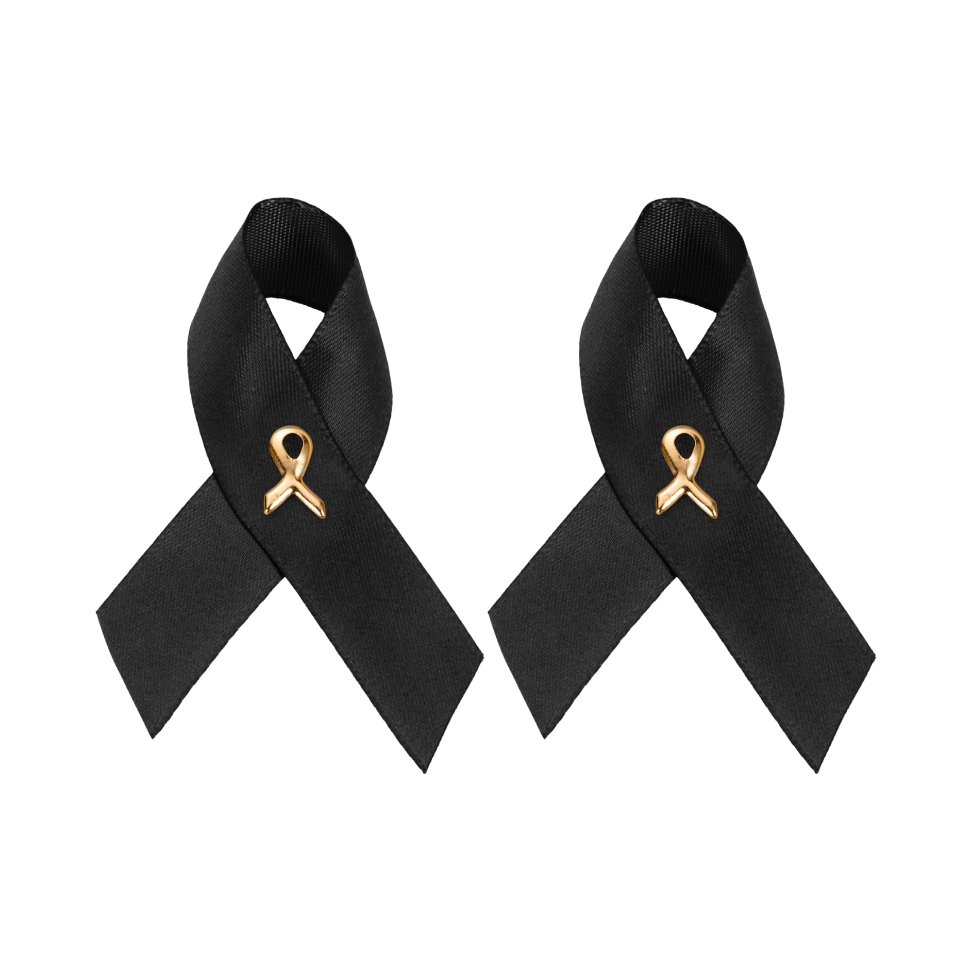 1/2/5/10/25/50/100pcs Satin Awareness Ribbon Pins (Pick your color), for Cancer &amp; Disease Awareness, Bulk Quantities for Fundraising, Events, Gift Giving
