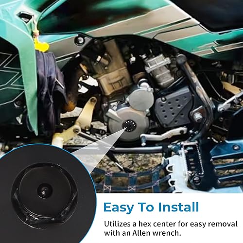 Miniatura 5 de WIKIBB Tornillos de repuesto de sincronización de motor de motocicleta para SUZUKI QUADSPORT Z400 LTZ400 Z250 LTR 450 CNC aluminio tapa de