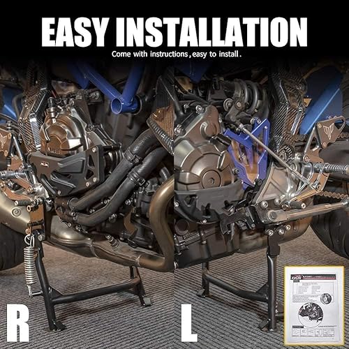 Miniatura 5 de Soporte de pie para motocicleta compatible con Yamaha MT07 FZ07 Tracer700 MT FZ 07 MT-07 FZ-07 FZ-07 2013 2014 2015 2016 2017 2018 2019 2020