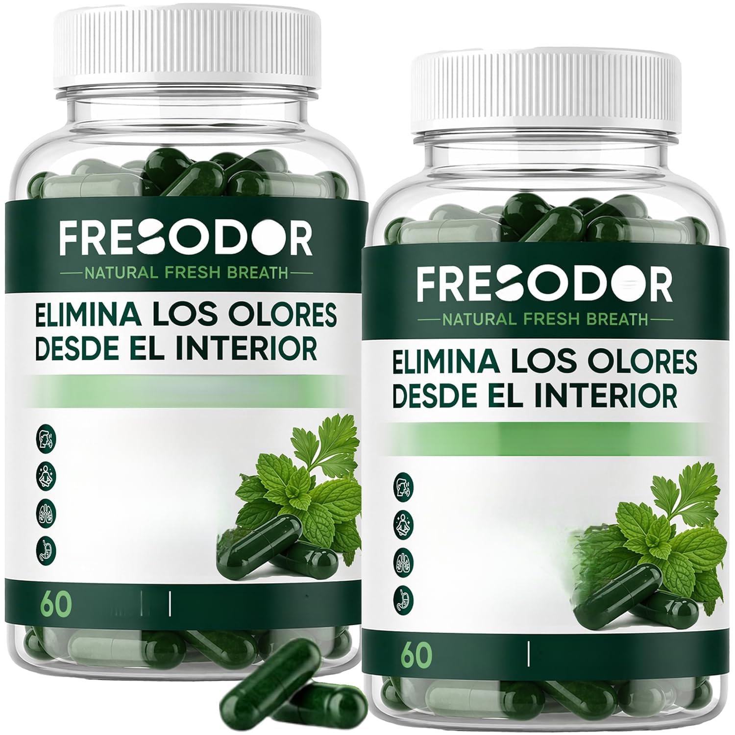 Fresodor para Mal Aliento, respiro naturale fresco, elimina completamente l'imbarazzo degli odori! deodora efficacemente ,2pcs