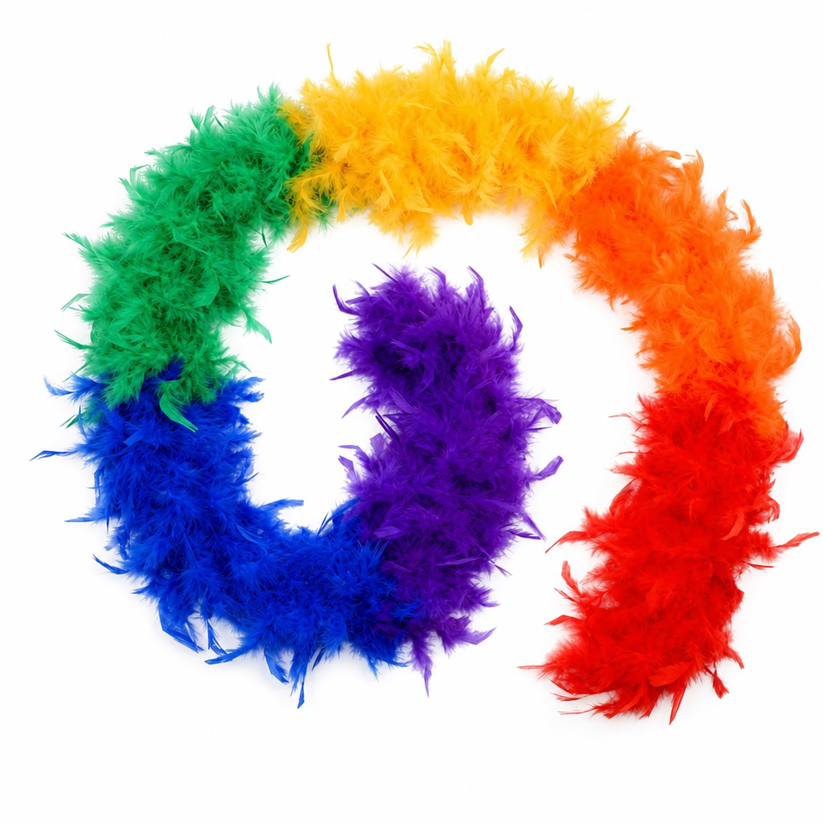 Bodeshis Feather Boa, Colourful Feather Boas, 200cm Feather Bower
