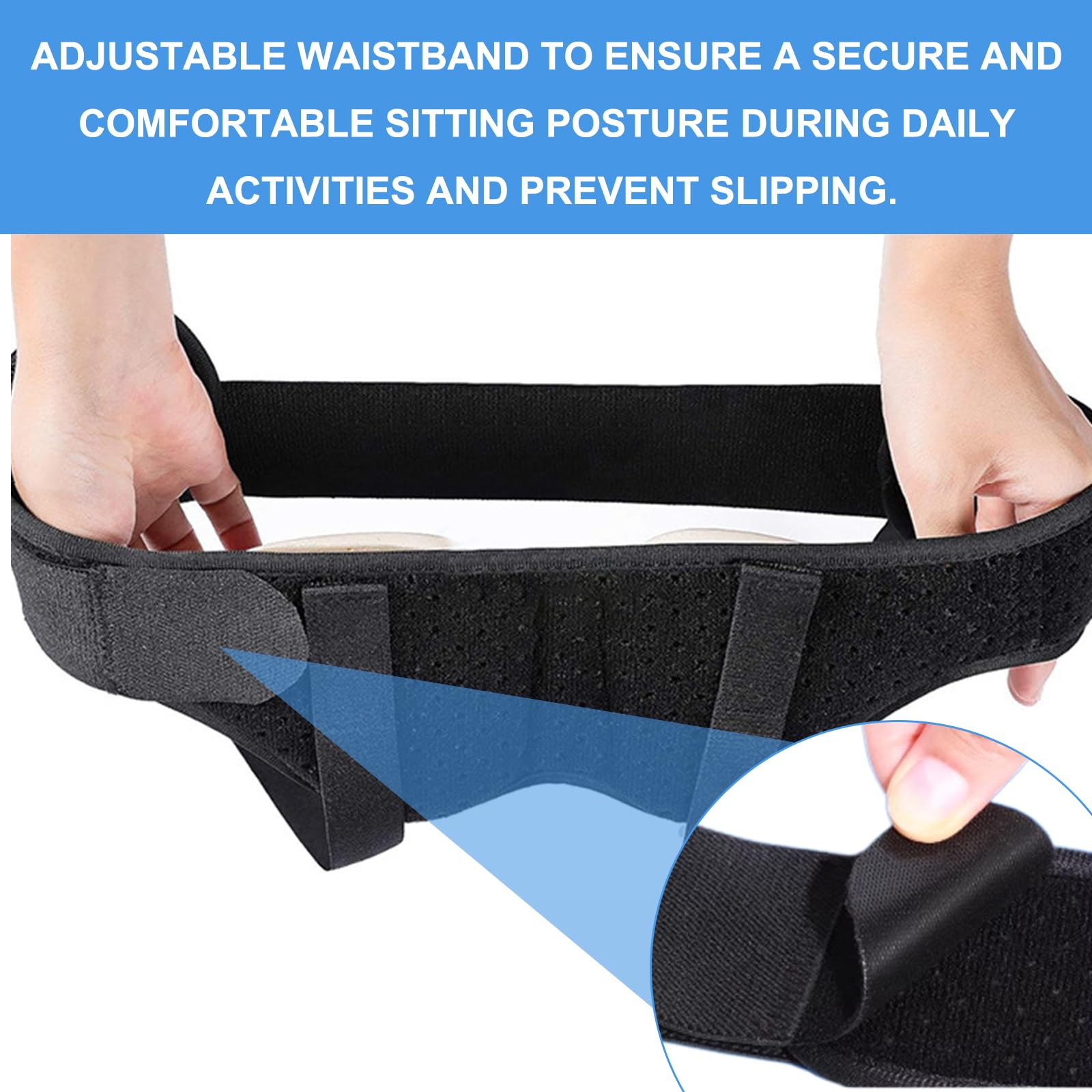 Leistenbruchgürtel für Männer Leistenbruch Gürtel Herniengürtel für Männer Bruchband Leistenbruch Män-ner Verstellbar Leistenbruchband Schmerzlinderung mit 2 Abnehmbaren Druckpolstern（L,90–105 cm)