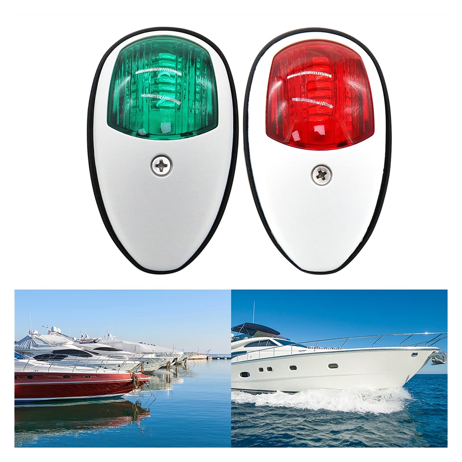 Lampada del segnale di avvertimento GUIDATO Luci navigazione in barca IP66. Arco dritta impermeabile porto marino for yacht della marina Per la navigazione e la pesca(A)