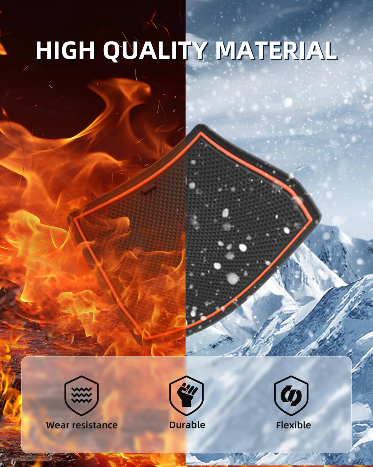 Set Tappetini Antipolvere Per Dacia Sandero 3 (2021-2024) - 13 Pezzi, Nero E Bianco - Foto 5