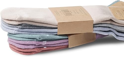 Miniatura 5 de Yacht & Smith 12 pares de calcetines negros antideslizantes para diabéticos con parte inferior de agarre suelto, calcetines de hospital de agarre,