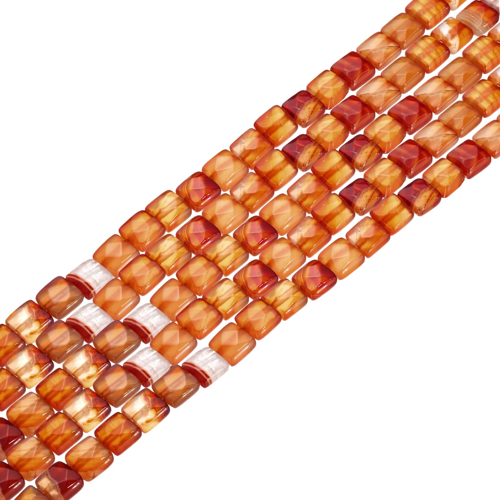 Perles en pierre naturelle agate rouge 8mm lot de 25 pièces pour création bijoux