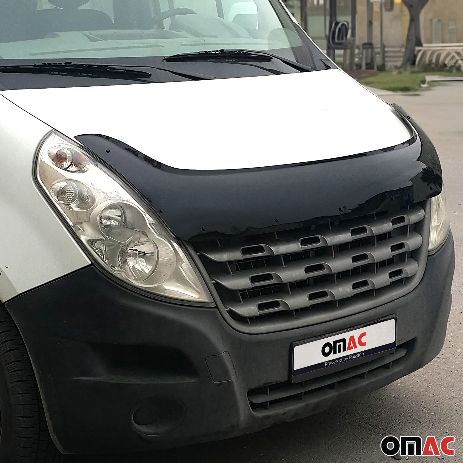 Deflecteurs d'air Capot de Voiture pour Renault Master 2010-2014 Acrylique Noir