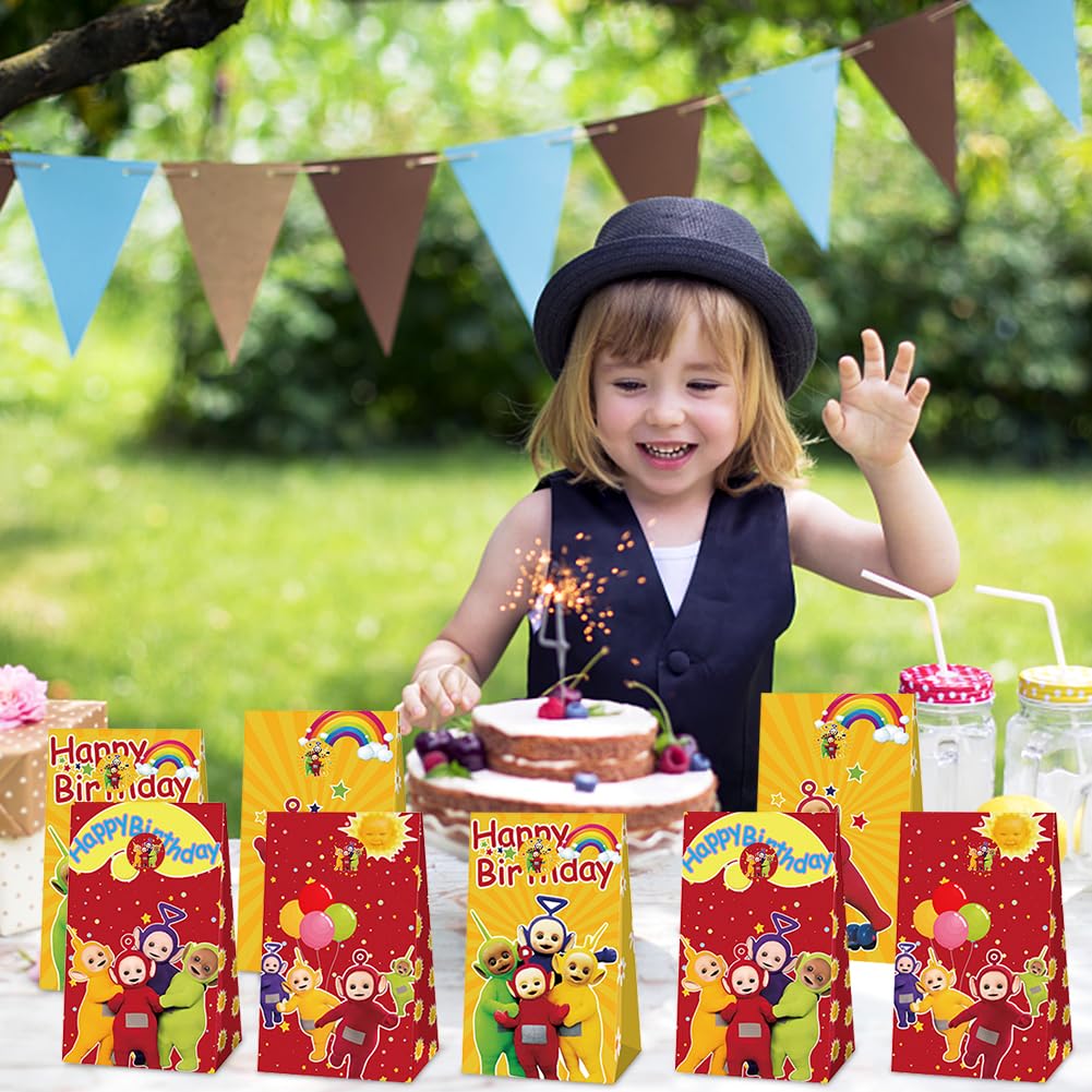 Sacs En Papier Colorés Avec Autocollants - 40 Pièces Pour