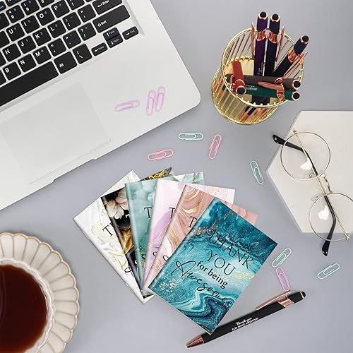 Miniatura 5 de Kosiz 48 piezas de regalos de agradecimiento a los empleados, diario inspirador a granel y bolígrafo, cuadernos motivacionales, regalos de