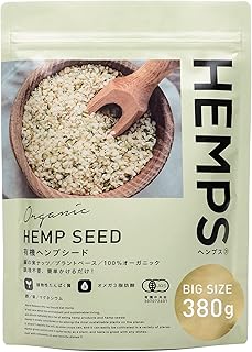 Amazon.co.jp: 【HEMPS】 有機 ヘンプシード 380g | オーガニック 無添加 有機JAS取得 麻の実 栄養機能食品 ヴィーガン : 食品・飲料・お酒