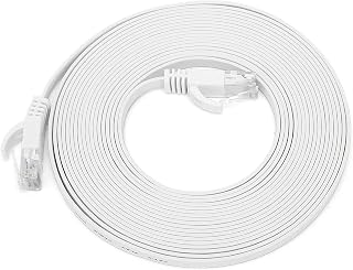 Yinhing CAT6 Gigabit Ethernet Cable 5M High Speed ​Flat Jumper with Pure Copper 8 Twisted Pair Compatible with Routers PC TVs More (#4)