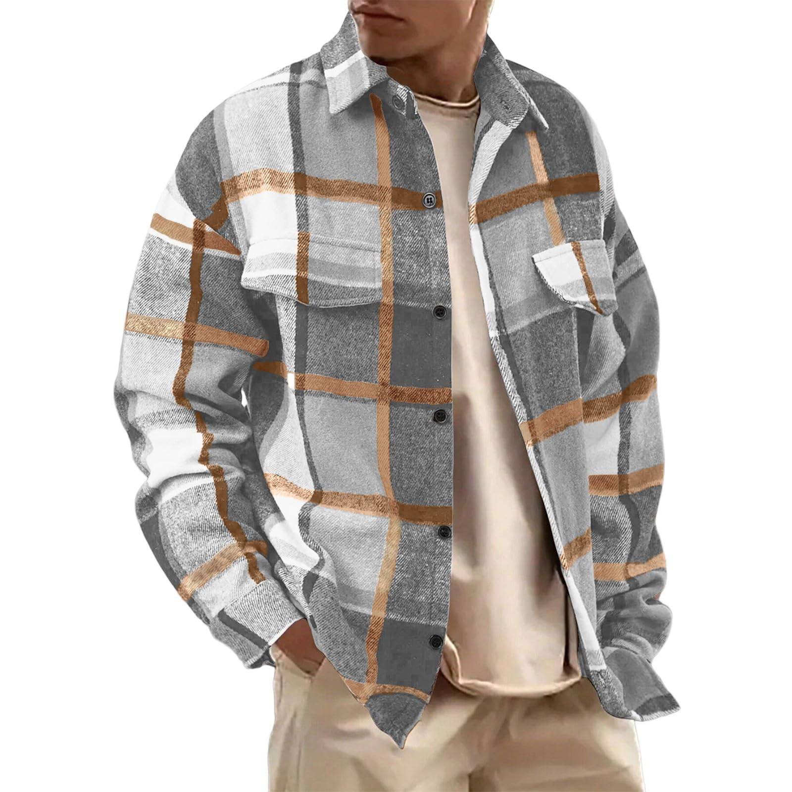 Générique Manteaux Et Blousons Léger Slim Fit Manteaux Manches Longues Décontracté Trench-Coat, Classique Pardessus Coupe-Vent Boutons-Pression Blouson Automne Tenue De Ville, Aller Au Travai