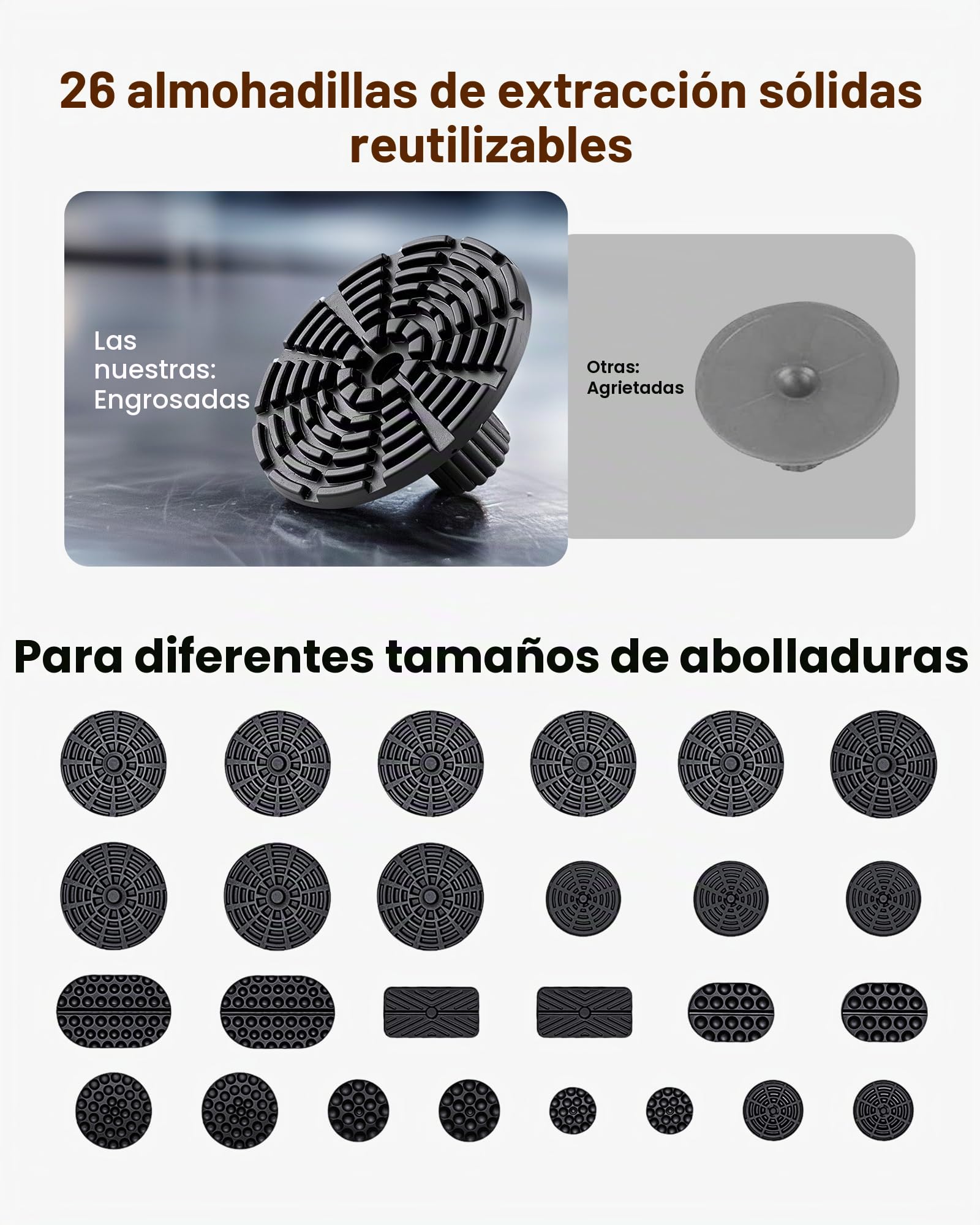 VEVOR Juego de Extractores de Abolladuras, sin Pintura, con Elevador Dorado, Martillo Deslizante, Barra T, Pistola de Pegamento y Herramientas a Eliminar Daños por Granizo en Carrocerías, 61 uds