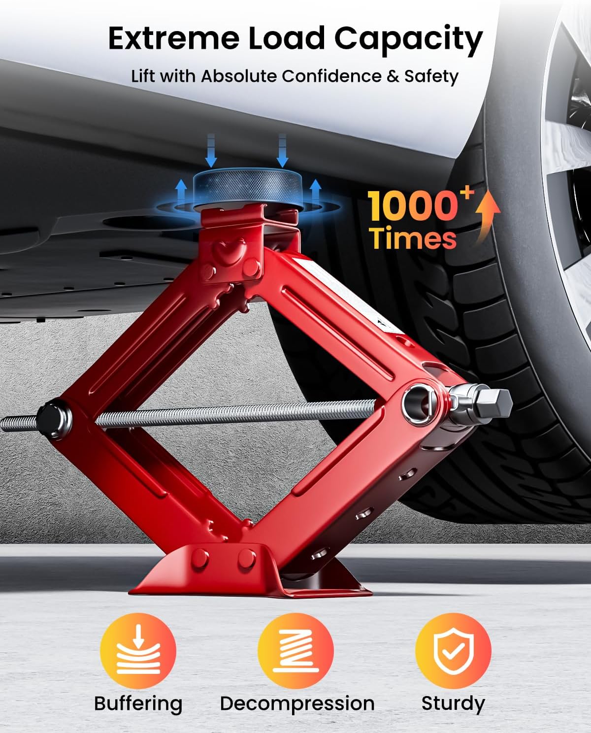 REEVAA Lifting Jack Pad for Tesla Model Y (New Y Juniper)/3/S/X 2013-2026, Odorless and Long Lasting TPU Material, Protect Battery and Chassis, Must-Have Tesla Accessories, 4 Pucks