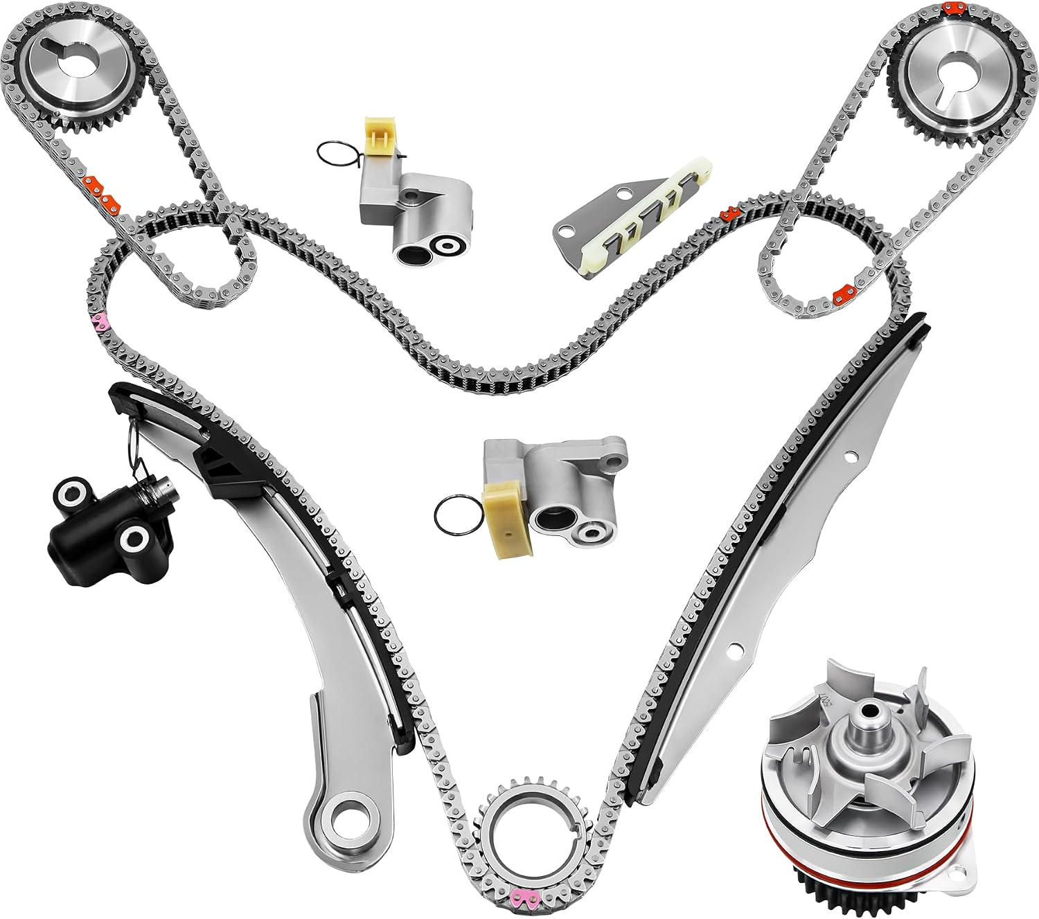 4.0 Timing Chain Kit With Water Pump Tensioner 13028ZS00A Fits 2005-2013 Nissan Frontier Pathfinder Xterra Suzuki Equator 4.0L Engine OE# 13070-ZK01A Cadena De Tiempo Kit