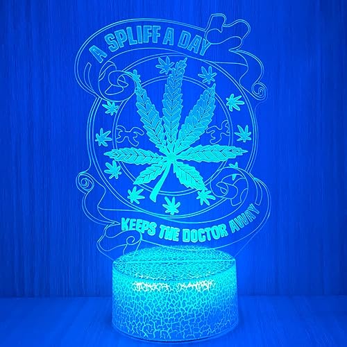 Miniatura 5 de Yooce 420 hojas 3D LED lámpara de mesa luz nocturna ilusión visual óptica decoración del hogar iluminación