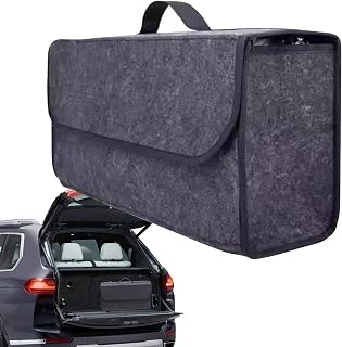 Foldable Trunk Organizer, Versatile Car Trunk Organizer, Adjustable Blanket Car Storage with Handle, Portable Trunk Storage Solution for Cars, SUVs (Grey) | organiserare, justerbar bilförvaring med handtag, bärbar bagageförvaringslösning för , SUV:er (grå)