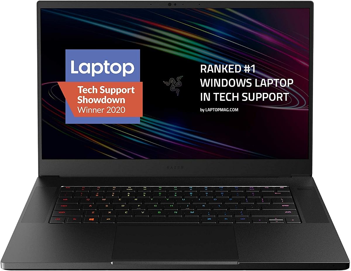 Portátil para juegos avanzado Blade 15 2020: Intel Core i7-10875H de 8 núcleos, NVIDIA GeForce RTX 2070 Super Max-Q, 15,6" FHD de 300 Hz, 16 GB de RAM, SSD de 512 GB, CNC de aluminio, iluminación Chroma RGB, Thunderbolt 3